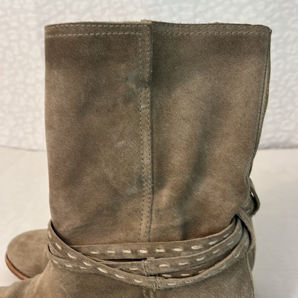 FRYE WOMENS CARA PICKSTITCH MID BOOT 8 - Picture 4 of 16